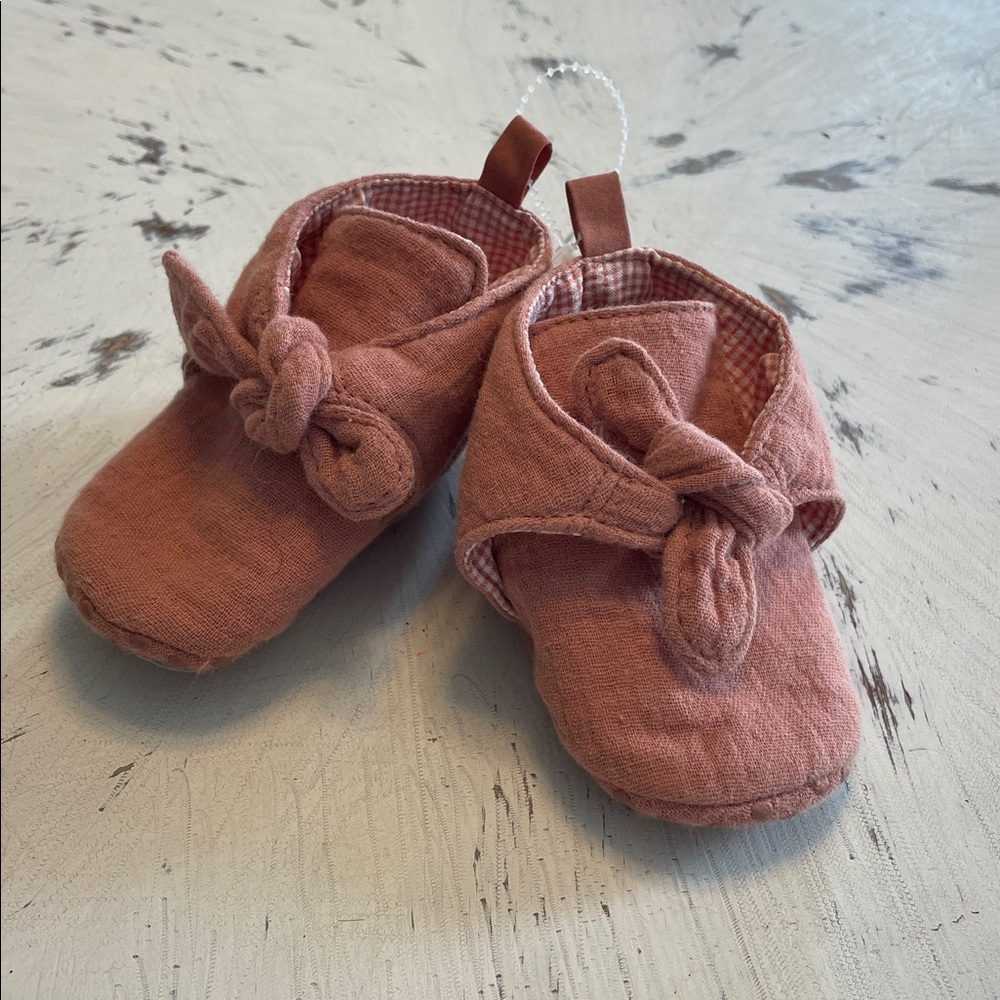 Next Baby Cotton Booties 6-12 mo.